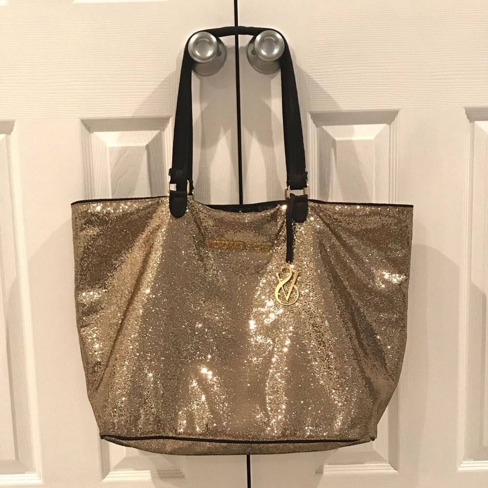Victoria’s Secret gold tote